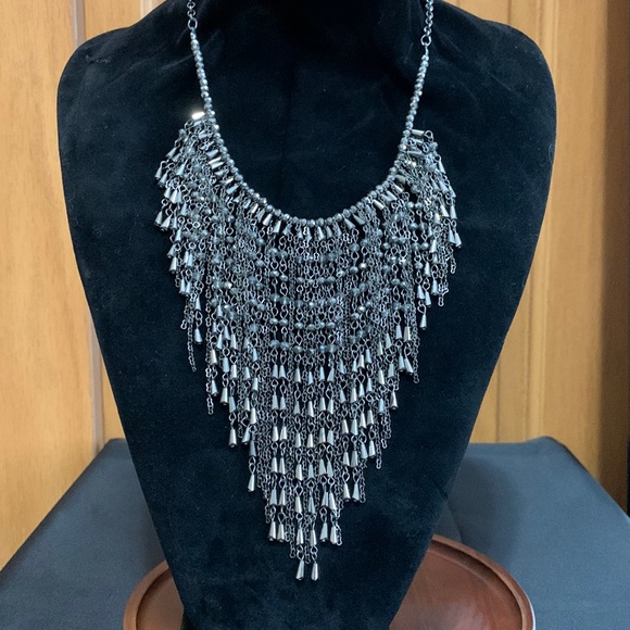 Charming Charlie Jewelry - Charming Charlie gray and silver tone necklace